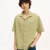 Kenzo Tulip’ Pamuklu Poplin Hawaii Kısa Kollu Gömlek
