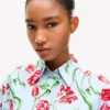 Kenzo Tulip’ Pamuklu Poplin Kısa Kollu Gömlek