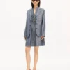 Kenzo Tulip’ Yıkanmış Karışık Keten Denim Hafif İş Kıyafeti Ceketi