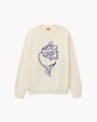 Kenzo Tulip’ Yün ve Pamuklu Nakışlı Kazak