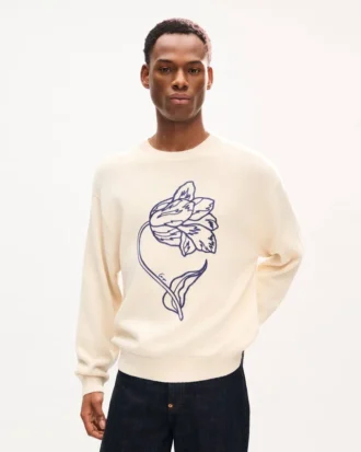 Kenzo Tulip’ Yün ve Pamuklu Nakışlı Kazak