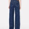 Kenzo Weave’ Ayame Geniş Paça Japon Denim Pantolon