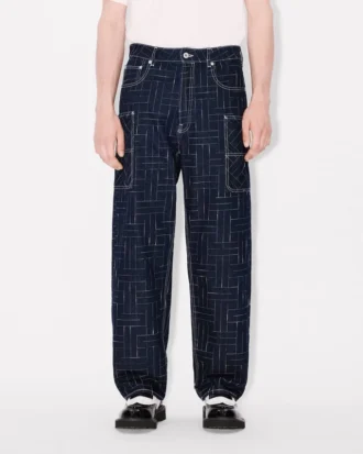 Kenzo Weave’ Kargo Monkey Fit Kot Pantolon