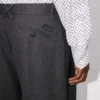 Kenzo Weave’ Yün Jakarlı Düz Kesim Pantolon