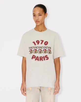 Kenzo Wild Tiger’ Nakışlı Bol Kesim Pamuklu Gömlek