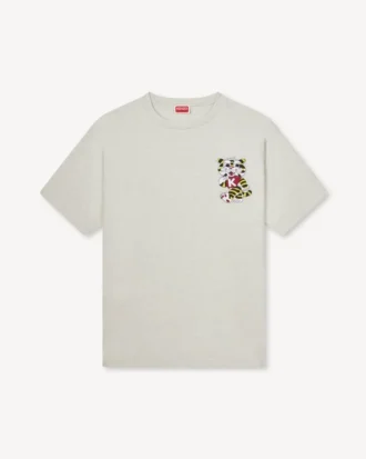 Kenzo Wild Tiger’ Nakışlı Oversize Pamuklu Gömlek
