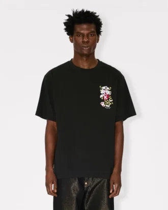 Kenzo Wild Tiger’ Nakışlı Oversize Pamuklu Gömlek