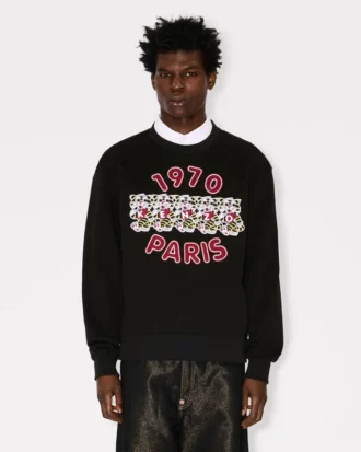 Kenzo Wild Tiger’ Nakışlı Pamuklu Sweatshirt