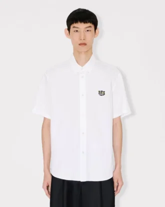 Kenzo Wild Tiger’ Pamuklu Poplin Kısa Kollu Gömlek