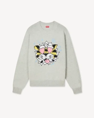 Kenzo Wild Tiger Pamuklu Yün Kazak