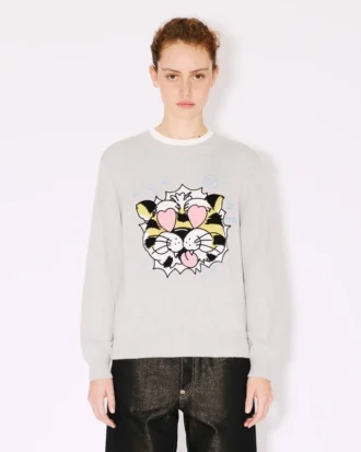 Kenzo Wild Tiger Pamuklu Yün Kazak