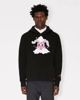 Kenzo Winter Holidays Pamuklu Nakışlı Kapüşonlu Sweatshirt