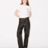 Lurex Japon Denimden Düşük Bel Boyfriend Jean