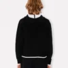 Pamuk ve Yün ‘Boke Flower 2.0’ Nakışlı Fermuarlı Kapüşonlu Sweatshirt