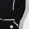 Pamuk ve Yün ‘Boke Flower 2.0’ Nakışlı Fermuarlı Kapüşonlu Sweatshirt