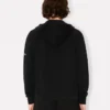 Pamuklu ‘Boke Flower’ Nakışlı Fermuarlı Kapüşonlu Sweatshirt