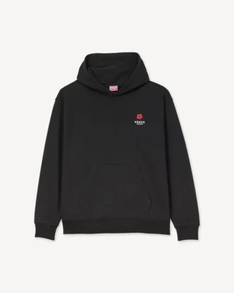 Pamuklu ‘Boke Flower’ Nakışlı Oversize Kapüşonlu Sweatshirt
