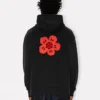 Pamuklu ‘Boke Flower’ Nakışlı Oversize Kapüşonlu Sweatshirt