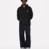 Pamuklu ‘Boke Flower’ Nakışlı Oversize Kapüşonlu Sweatshirt