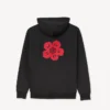 Pamuklu ‘Boke Flower’ Nakışlı Oversize Kapüşonlu Sweatshirt