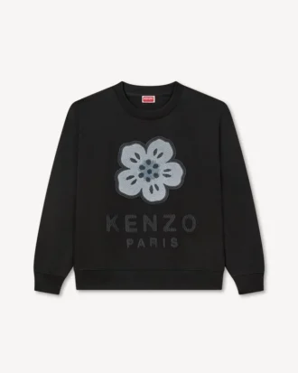Pamuklu ‘Boke Flower’ Nakışlı Sweatshirt