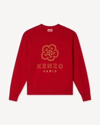 Pamuklu ‘Boke Flower’ Nakışlı Sweatshirt