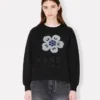 Pamuklu ‘Boke Flower’ Nakışlı Sweatshirt