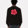 Pamuklu ‘Boke Flower’ Nakışlı Sweatshirt