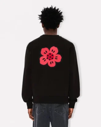 Pamuklu ‘Boke Flower’ Nakışlı Sweatshirt