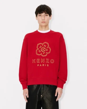Pamuklu ‘Boke Flower’ Nakışlı Sweatshirt