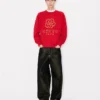 Pamuklu ‘Boke Flower’ Nakışlı Sweatshirt