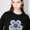 Pamuklu ‘Boke Flower’ Nakışlı Sweatshirt