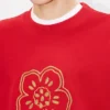 Pamuklu ‘Boke Flower’ Nakışlı Sweatshirt