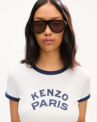 Pamuklu ‘Kenzo Paris Emblem’ Gömlek