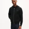 Pamuklu ‘Kenzo Signature’ Nakışlı Fermuarlı Kapüşonlu Sweatshirt