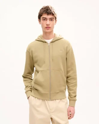 Pamuklu ‘Kenzo Signature’ Nakışlı Fermuarlı Kapüşonlu Sweatshirt