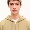 Pamuklu ‘Kenzo Signature’ Nakışlı Fermuarlı Kapüşonlu Sweatshirt