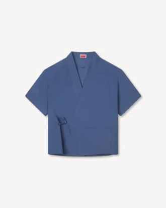 Pamuklu Kimono Kısa Kollu Gömlek