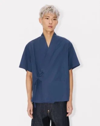 Pamuklu Kimono Kısa Kollu Gömlek
