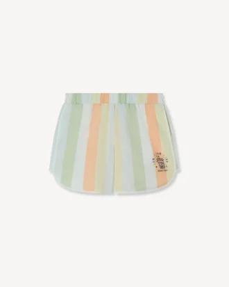 Pamuklu Poplin “Happy Sweet” Bermuda Şort