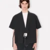 Pamuklu Poplin Kimono Kısa Kollu Gömlek