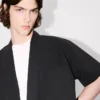 Pamuklu Poplin Kimono Kısa Kollu Gömlek