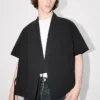 Pamuklu Poplin Kimono Kısa Kollu Gömlek