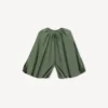 Pamuklu Poplin Oversized Pileli Bluz