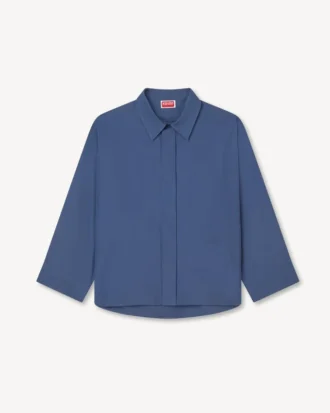 Poplin Pamuklu 3/4 Kollu Gömlek
