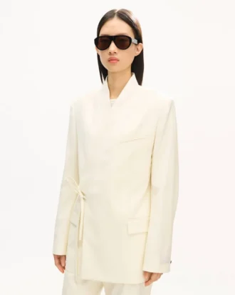 Saf Yün Kimono Blazer