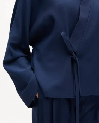 Saf Yünden Hafif Kimono Ceket