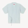 Stone Bleach Chambray Gevşek Kimono Gömlek
