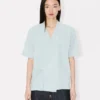Stone Bleach Chambray Gevşek Kimono Gömlek