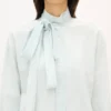 Stone Bleach Chambray Oversized Fiyonklu Gömlek